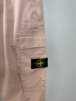 Stone Island Beige RE-T Cargo Bottoms