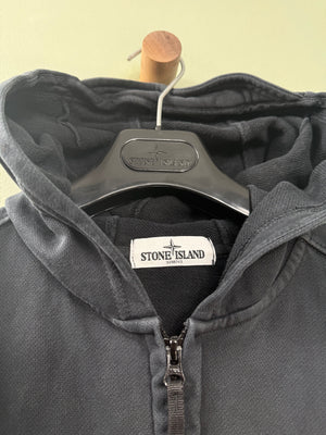 Stone Island Black Zipped Hoodie