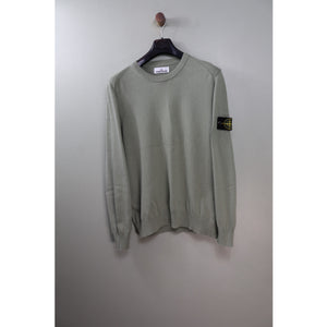 Stone Island Green Knit Jumper
