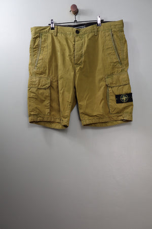Stone Island Yellow SL Cargo Shorts