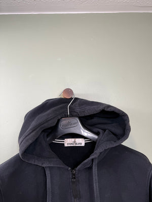 Stone Island Black Zipped Hoodie