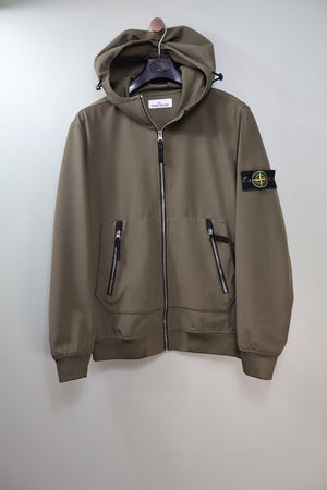 Stone Island Khaki Soft Shell Jacket