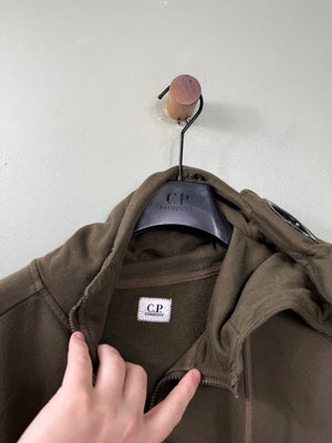 C.P. Company Khaki Goggle Hoodie