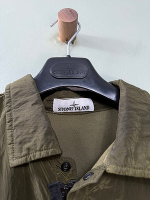 Stone Island Green Nylon Metal Overshirt