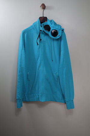 C.P. Company Aqua Blue Goggle Hoodie