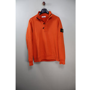 Stone Island Orange 1/4 Zip Jumper