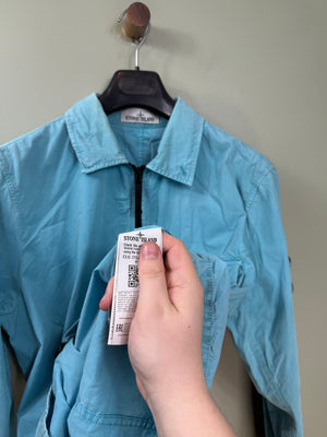 Stone Island Aqua Blue Overshirt