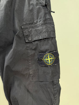Stone Island Black RE-T Cargo Bottoms