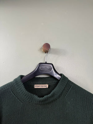 Stone Island Green Vintage Knit Jumper