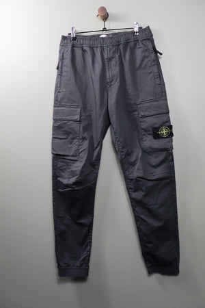 Stone Island Charcoal Grey RE-T Cargo Bottoms