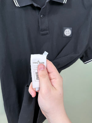 Stone Island Black Slim Fit Polo