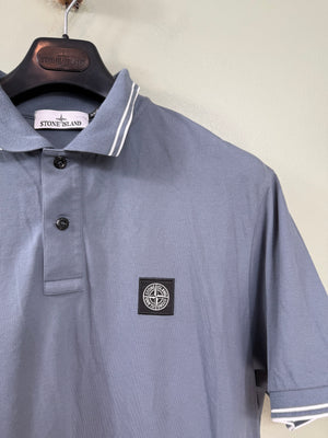 Stone Island Blue Slim Fit Polo
