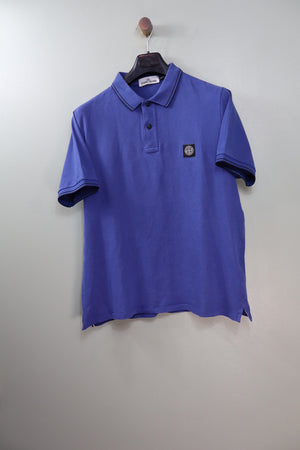 Stone Island Blue Slim Fit Polo