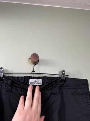 Stone Island Black RE-T Cargo Bottoms