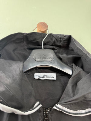 Stone Island Black Hooded Overshirt