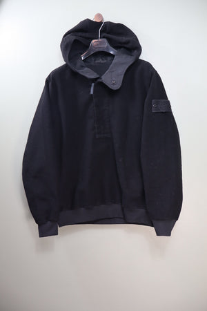 Stone Island Black Wool Ghost Smock