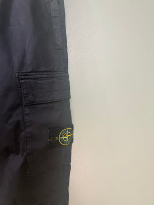 Stone Island Black RE-T Cargo Bottoms