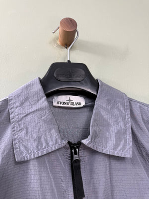 Stone Island Silver Nylon Metal Overshirt