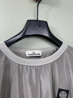 Stone Island Grey Nylon Metal Jumper