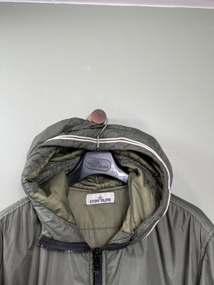 Stone Island Green Crinkle Reps Primaloft Jacket