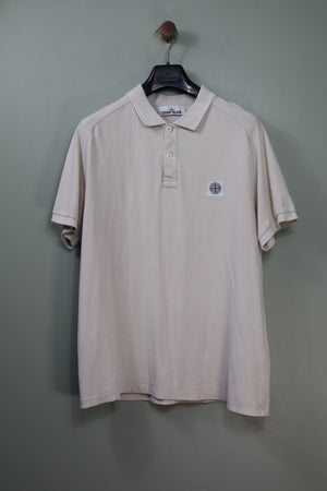 Stone Island Beige Polo Shirt