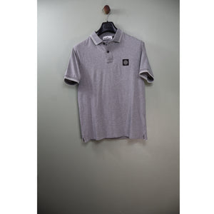 Stone Island Grey Slim Fit Polo