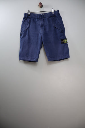 Stone Island Blue RE Cargo Shorts