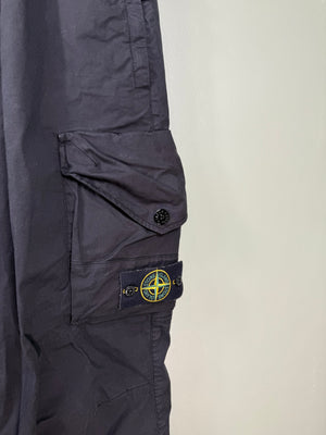 Stone Island Black RE-T Cargo Bottoms
