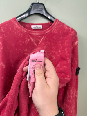 Stone Island Red Ovo Dye Jumper