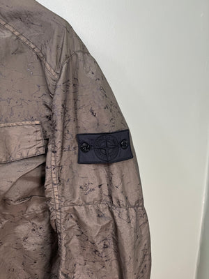 Stone Island Khaki Shadow Project Nylon Metal Spider Watro Jacket