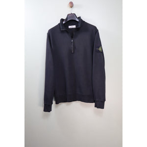 Stone Island Black 1/4 Zip Jumper