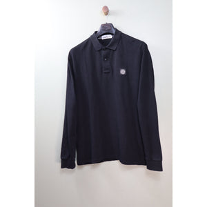 Stone Island Black Regular Fit Polo