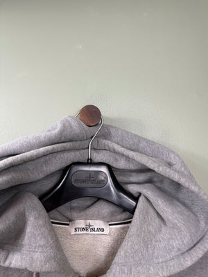 Stone Island Grey Zipped Hoodie