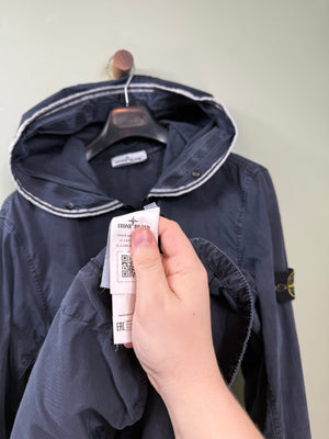 Stone Island Navy Hooded Overshirt