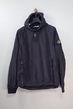 Stone Island Black Nylon Metal Smock