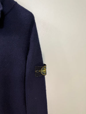 Stone Island Navy 1/4 Zip Knit Jumper