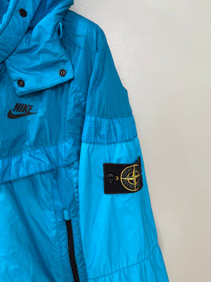 Stone Island x Nike Aqua Blue Hyper Light Membrana Jacket