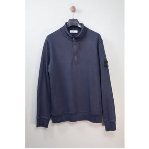Stone Island Navy 1/4 Zip Jumper
