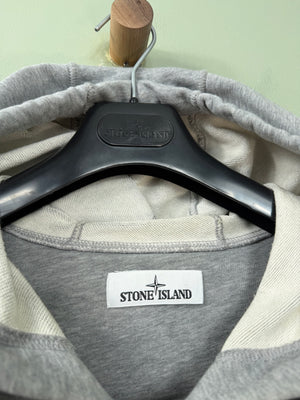 Stone Island Grey Zipped Hoodie