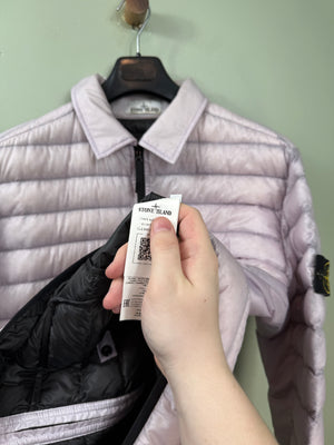 Stone Island Pink Bio-Based Ripstop Nylon Down Jacket