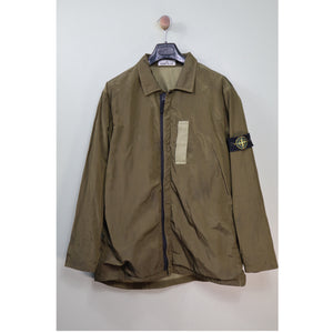 Stone Island Green Nylon Metal Overshirt