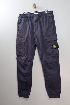 Stone Island Black RE-T Cargo Bottoms