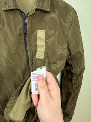 Stone Island Khaki Nylon Metal Overshirt