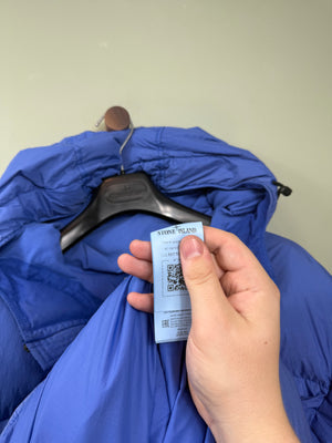 Stone Island Blue Crinkle Reps Jacket