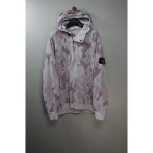 Stone Island Grid Camo 1/4 Zip Hoodie