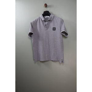 Stone Island Grey Slim Fit Polo