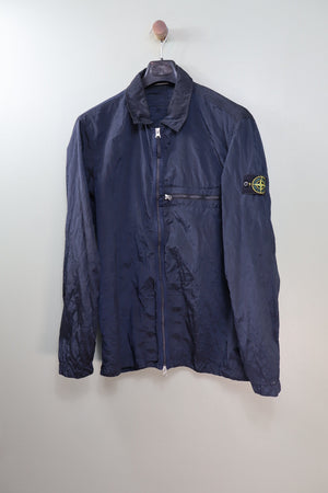 Stone Island Navy Nylon Metal Overshirt
