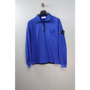 Stone Island Blue 1/4 Zip Jumper