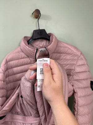 Stone Island Pink Loom Woven Down Jacket