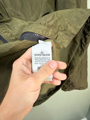 Stone Island Green Nylon Metal Overshirt